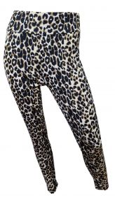 Leopard Sport Leggings Braun