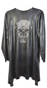 Coole Jacke Lederoptik Skull Totenkopf