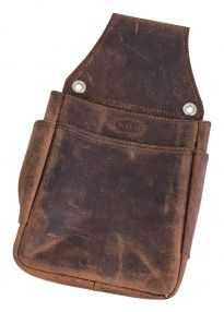 Echt Leder Holster Gürteltasche für Kellner Geldbeutel Edelweiß