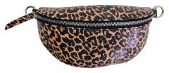 Echt Leder Gürteltasche Leopard Elegance - Bauchtasche Hüfttasche