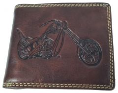 Echt Leder Geldbeutel Motorrad Sport