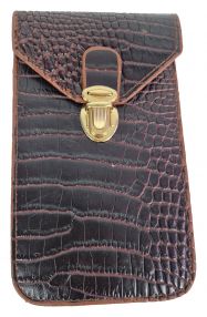 Noble multifunktionale Gürteltasche Krokodil für Handy - Smartphone