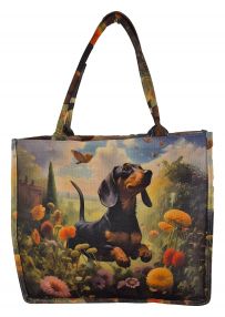 Shoppertasche Dackel - Strandtasche Totebag - perfekt für jeden Hundebesitzer