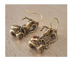 Ohrringe Motorrad Trike - 1 Paar