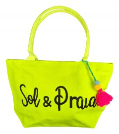 Strandtasche Urlaubstasche Brazil Neongelb