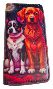 Damen Geldbeutel Hundepaar Ich liebe Dich - perfektes Geschenk für jeden Hundebesitzer