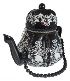 Designer Crossbody Handtasche Teekanne Skull Totenkopf