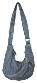 Hobo Handtasche Echte Jeans Hellblau