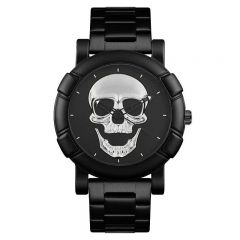 Armbanduhr Skull Totenkopf Silber