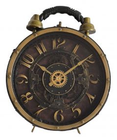 Designer Handtasche mit echter Uhr Historisch in Kaffeebraun