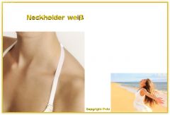 Neckholder BH Träger Größe S/M weiß