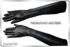 Handschuhe Lack Optik Ellenbogenlang 2