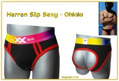 Herren Slip Sexy - Ohlala - Rückseite mit Ausschnitt