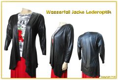 Lange Jacke Lederoptik A74