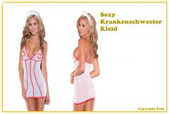Sexy Krankenschwester Kleid - 3-teilig - super preiswert