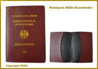 Schutzhülle für Reisepass Rot aus gutem Kunstleder