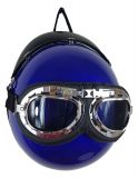 Designer Handtasche Motorradhelm Royal Blau