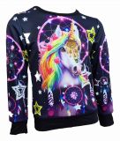 Kinder Sweatshirt Zauber Einhorn 3D-Effekt