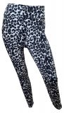 Leopard Sport Leggings Schwarz/weiß