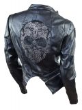 Biker Jacke Skull Totenkopf