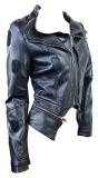 Biker Kunstleder Jacke Skull Totenkopf