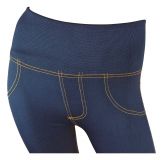 Leggings Jeans Dunkelblau Jeggings High Waist