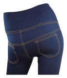 Leggings Jeans Dunkelblau Jeggings High Waist