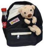 Kinder Rucksack Teddybär Altrosa