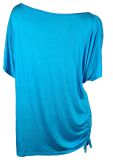 T-Shirt Smiley türkisblau