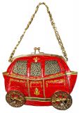 Elegante Abendhandtasche Rote Kutsche