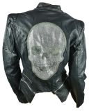 Biker Jacke Skull Totenkopf Cool