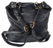 Rucksack Handtasche Elegant Schwarz-Gold