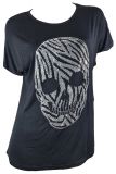 Tshirt Skull Totenkopf Strass Diamantenschliff