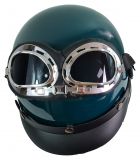 Designer Handtasche Motorradhelm Grün