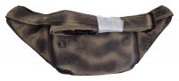 Echt Leder Gürteltasche Bauchtasche Skull Totenkopf Solo Schwarzbraun