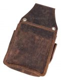 Bayrisches Echt Leder Holster Gürteltasche für Kellner Geldbeutel Oktoberfest