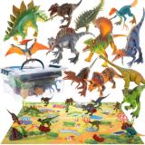 Kompletter Dinosaurier Park mit 11 Dinos und viel Zubehör