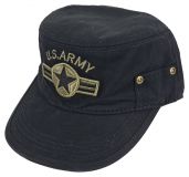 US Army Cap Schwarz - Militär Mütze