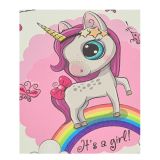 Kinder Einhorn Handtasche Rosa mit Schmetterlingen