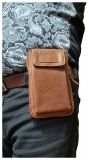 Echt Leder Handy Smartphone Gürteltasche Großformat