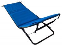 Strandliege Strandmatte mit Rückenlehne Kissen und Tragegurt