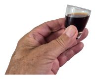Raffiniertes Schnapsglas für Zaubertricks