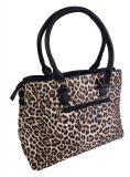 Trapez Handtasche Leopard