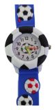 Kinder Armbanduhr Fußball Blau - für alle kleinen Fussball-Fans und Kicker