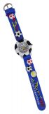 Kinder Armbanduhr Fußball Blau - für alle kleinen Fussball-Fans und Kicker