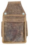 Bayrisches Echt Leder Holster Gürteltasche für Kellner Geldbeutel Edelweiß