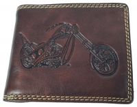 Echt Leder Geldbeutel Motorrad Sport