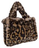 Kunstpelz Handtasche Leopard