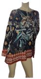 Tunika Shirt Bluse Leopard im Dschungel