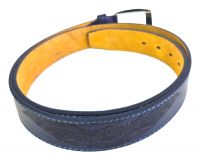 Echt Leder Gürtel Jeans Blau